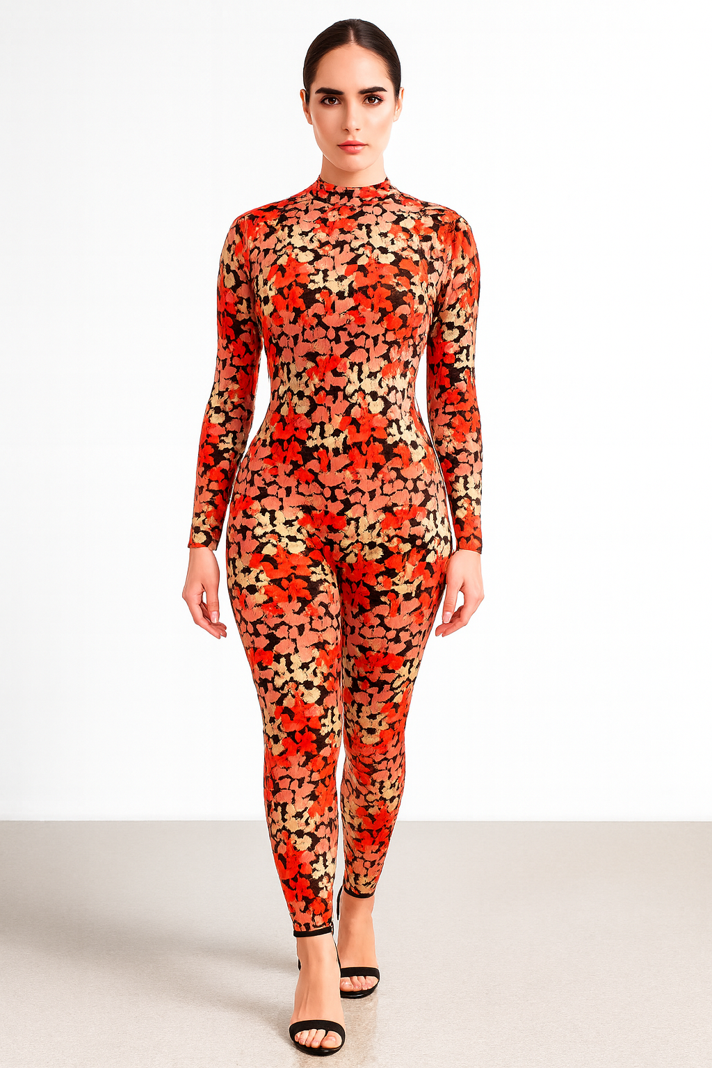 Vintage floral print  jumpsuit