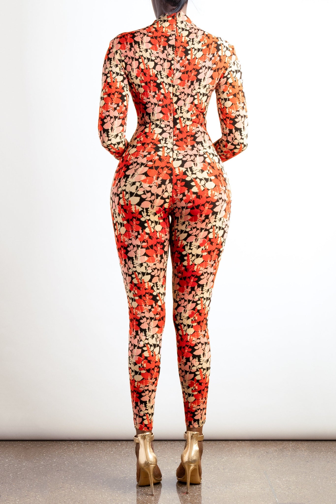 Vintage floral print  jumpsuit