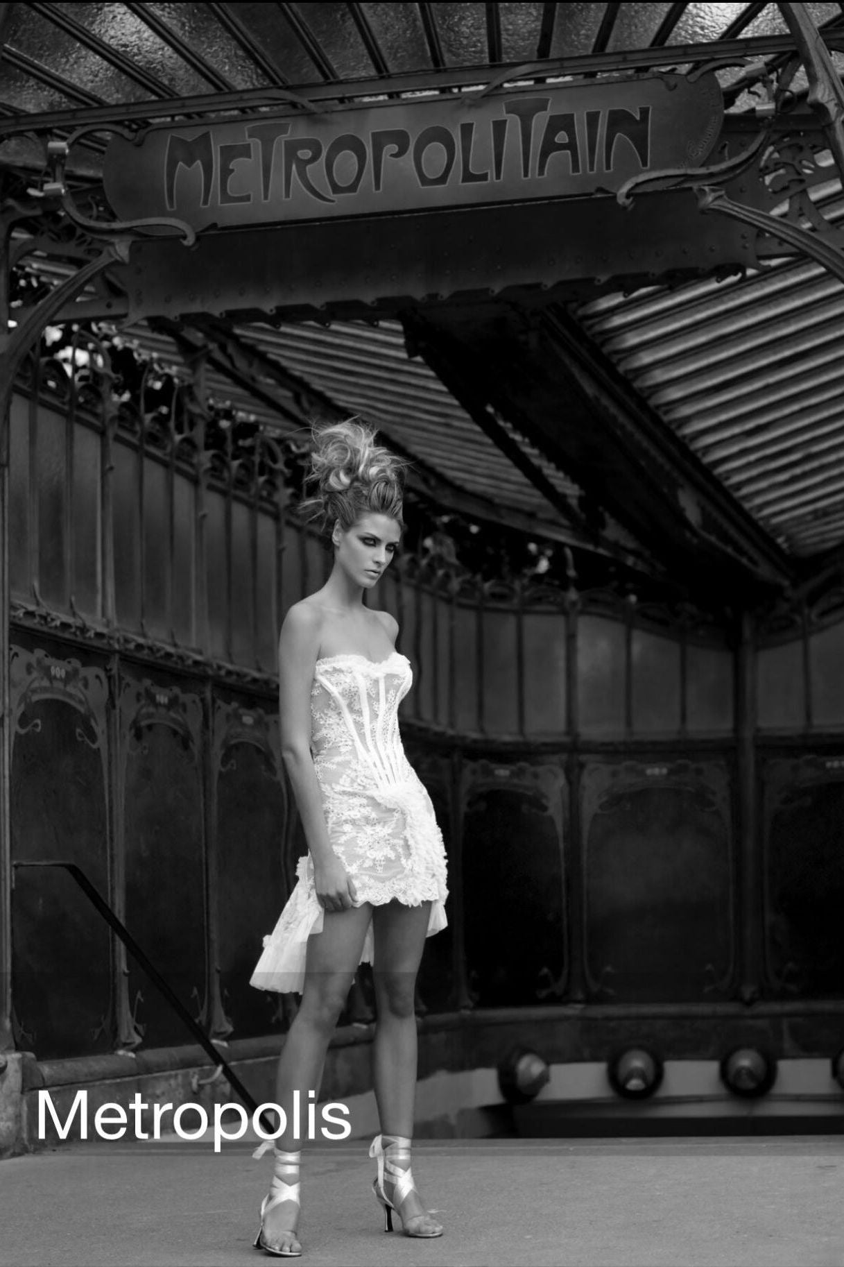 French lace corset dress