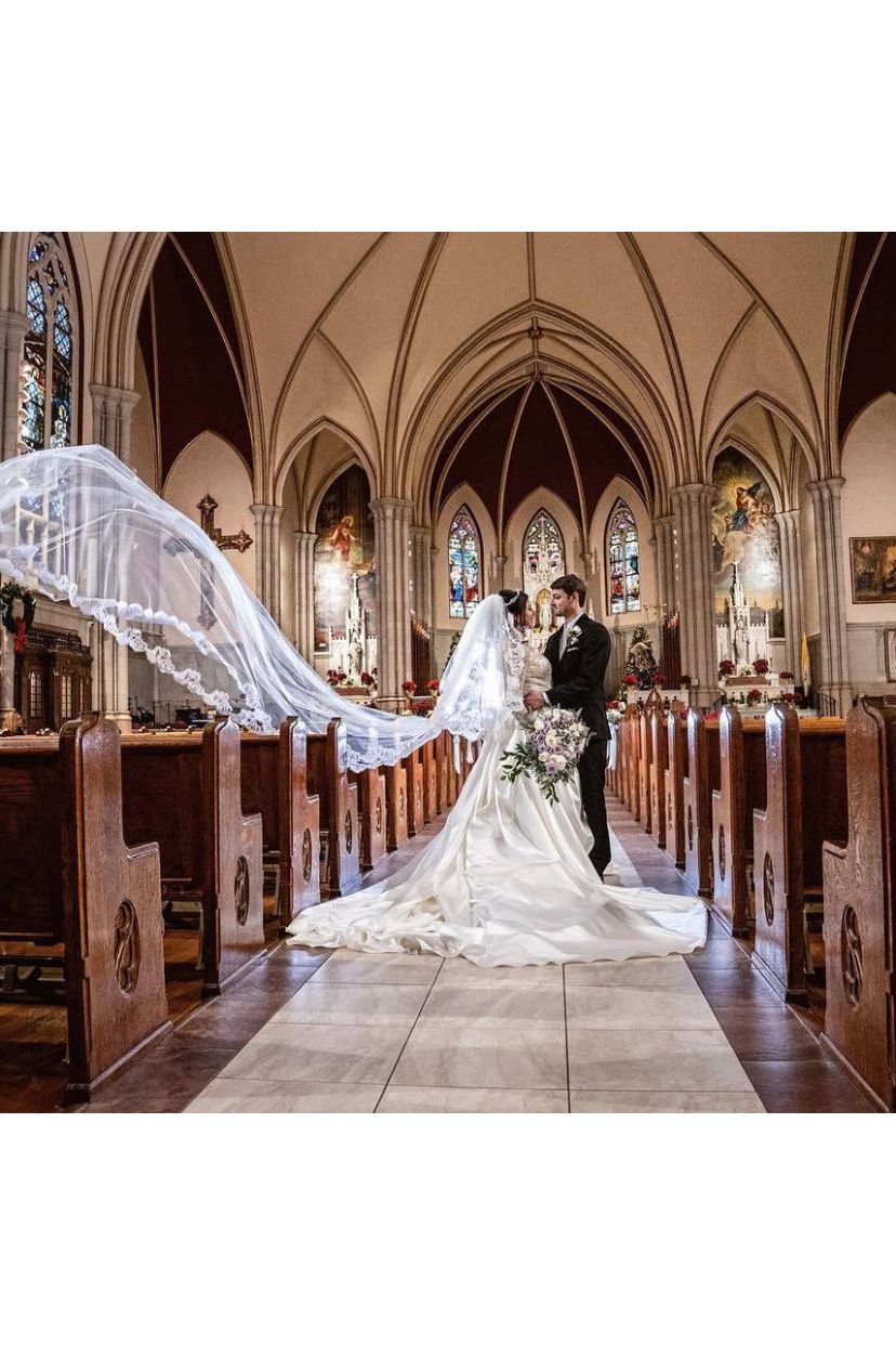 Custom wedding dress build in corset