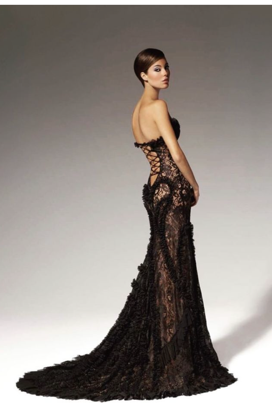 Vintage A.Sall  French lace gown