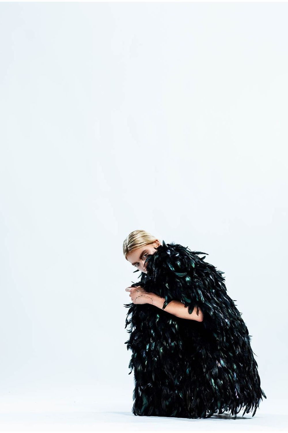 Feather cape
