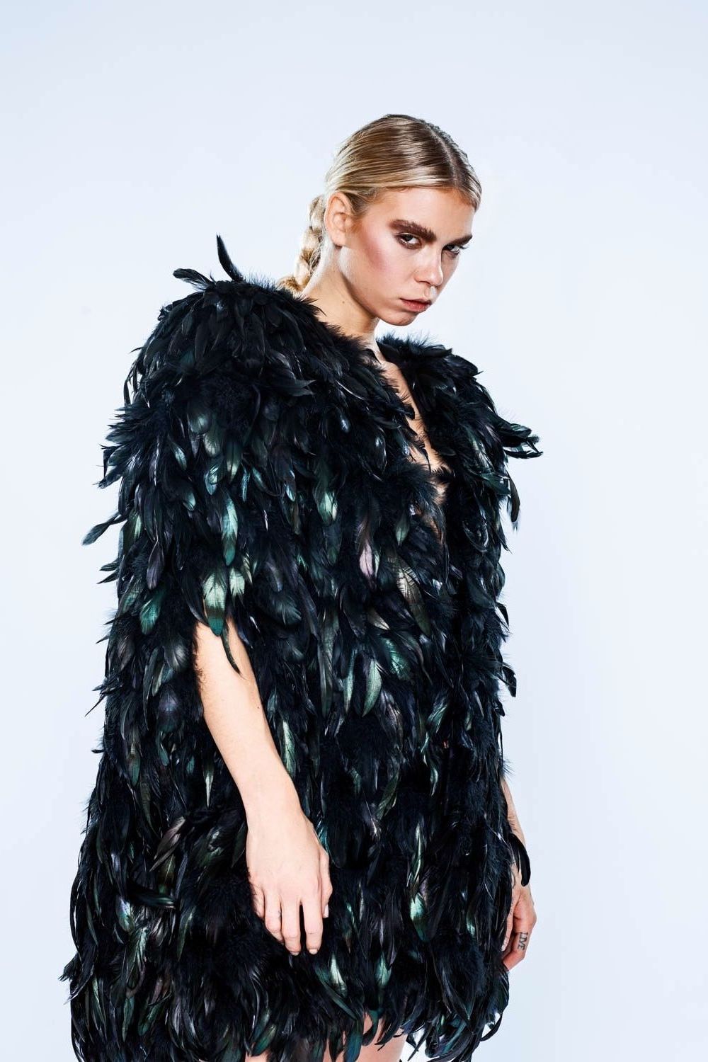 Feather cape